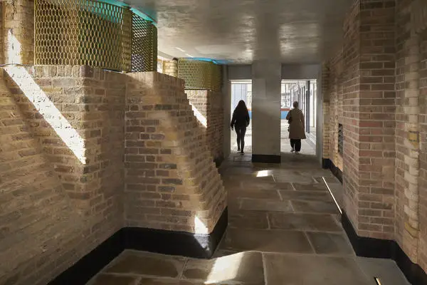 Image showing the Globe View walkway brickwork