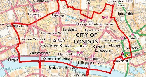 City of London boundary 