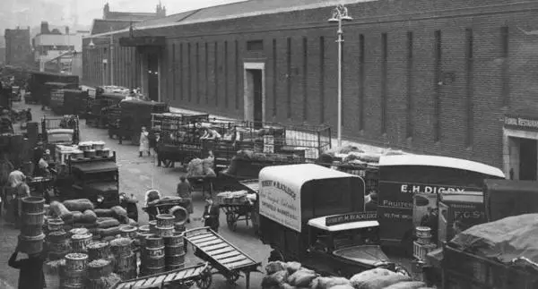 Old Spitalfields Market, Brushfield Street circa 1949