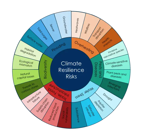 Climate resilience risk wheel