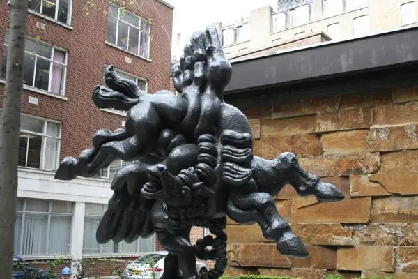 Bellerophon Taming Pegasus sculpture