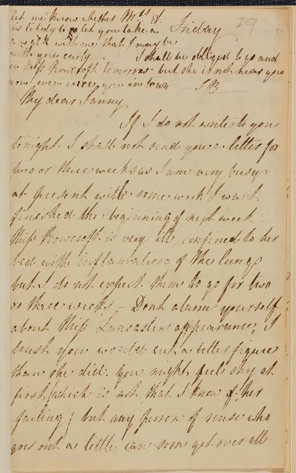 A page of a handwritten letter.