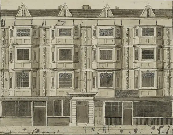 Buildings in Aldersgate, perhaps like the building in which C.H. Matthews was raised