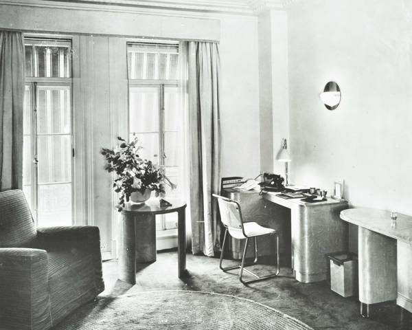 Claridges Hotel, detail of suite nos 523-526 after redecoration by Betty Joel, c.1932