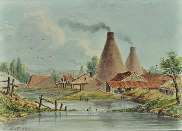 Brick Kilns, probably near the Regent's Canal, Islington