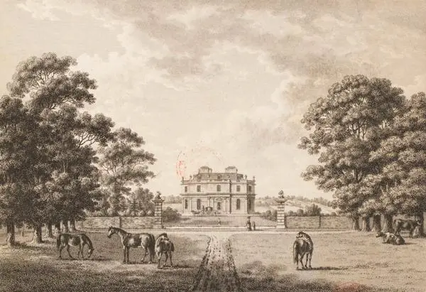 View of Cannons Manor at Stanmore, 1782
