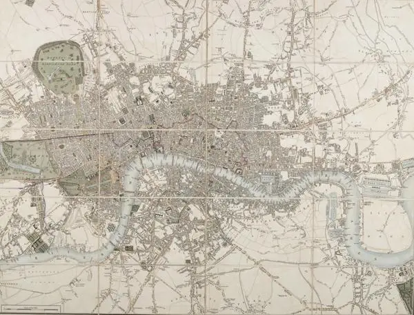 Cary's new plan of London and its vicinity, 1820