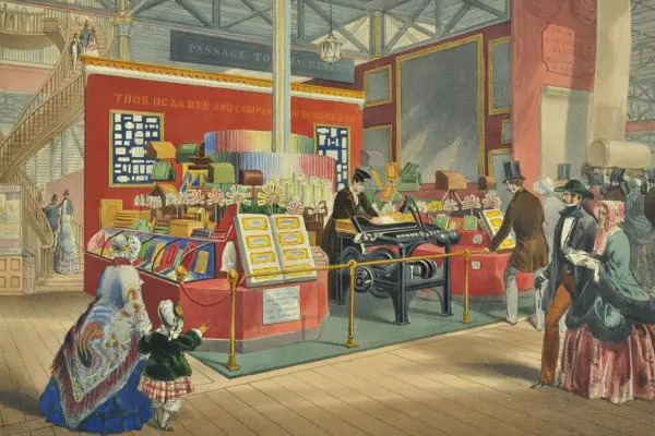 Crystal Palace De la Rues stationary stand, 1851