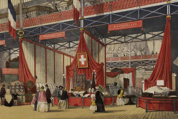 Crystal Palace Switzerland court, 1852
