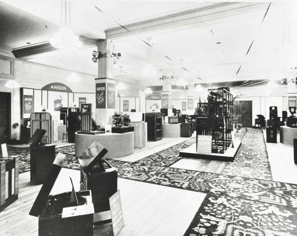 Wireless Department at Harrods, showing Anson, HMV and Phillips products, c.1930