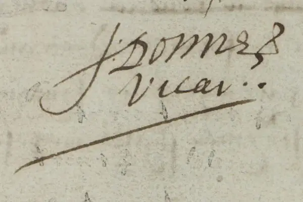 John Donne's signature