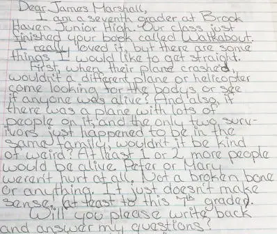 Letter to James Marshall
