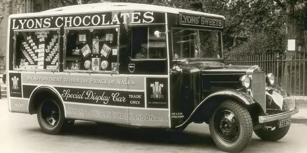 Image showing a Lyons chocolate delivery van