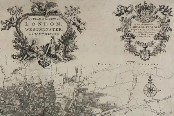 John Strype's map of London, 1720
