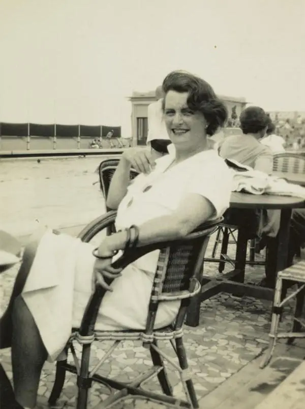 Mary Stewart Lockhart (Mrs Betty Joel) in Le Touquet, France, 1938