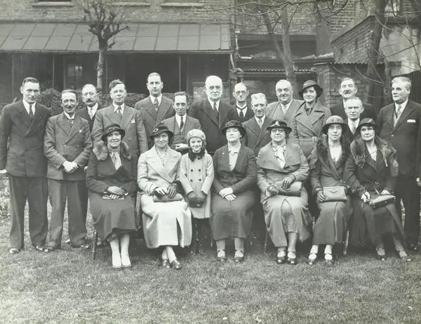  Poplar Council members, with George Lansbury in the centre, 1936