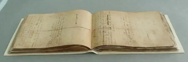 Prescriptions day book after conservation and re-binding
