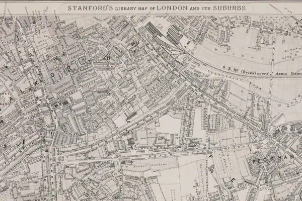 Edward Stanford’s, Library Map of London, 1862. Ref: SC/PM/LC/01/06/016-020