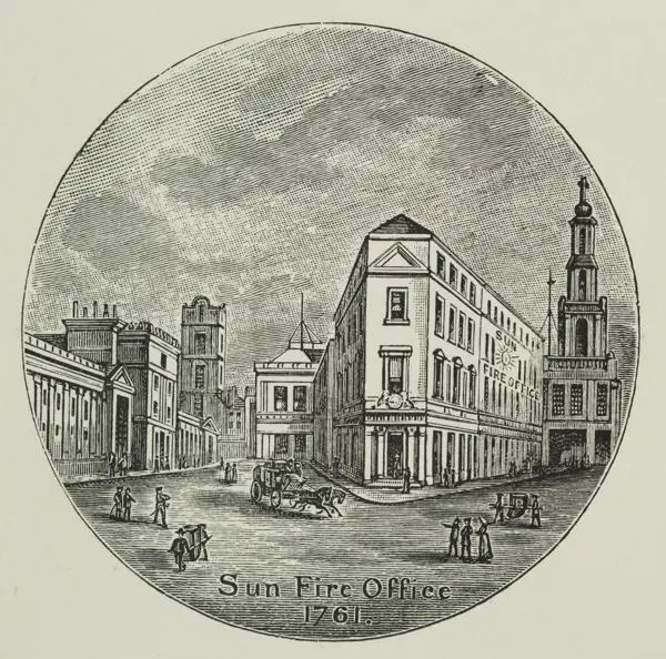Sun Fire Office, Bartholomew Lane, 1761