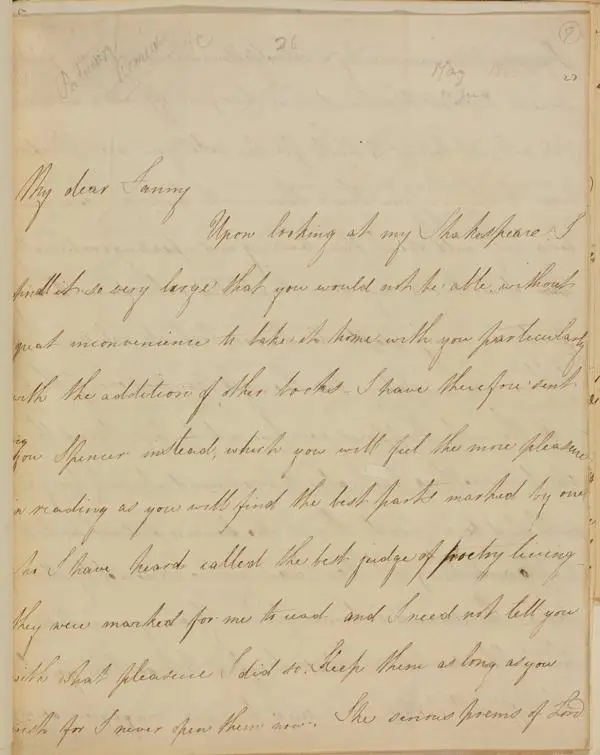 A page of a handwritten letter.