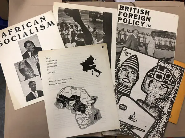 A selection of leaflets from the Africa Centre archives